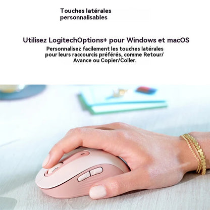Logitech M650/M650L office laptop mouse, with a slim and portable design, making it easy to carry around for commuting.