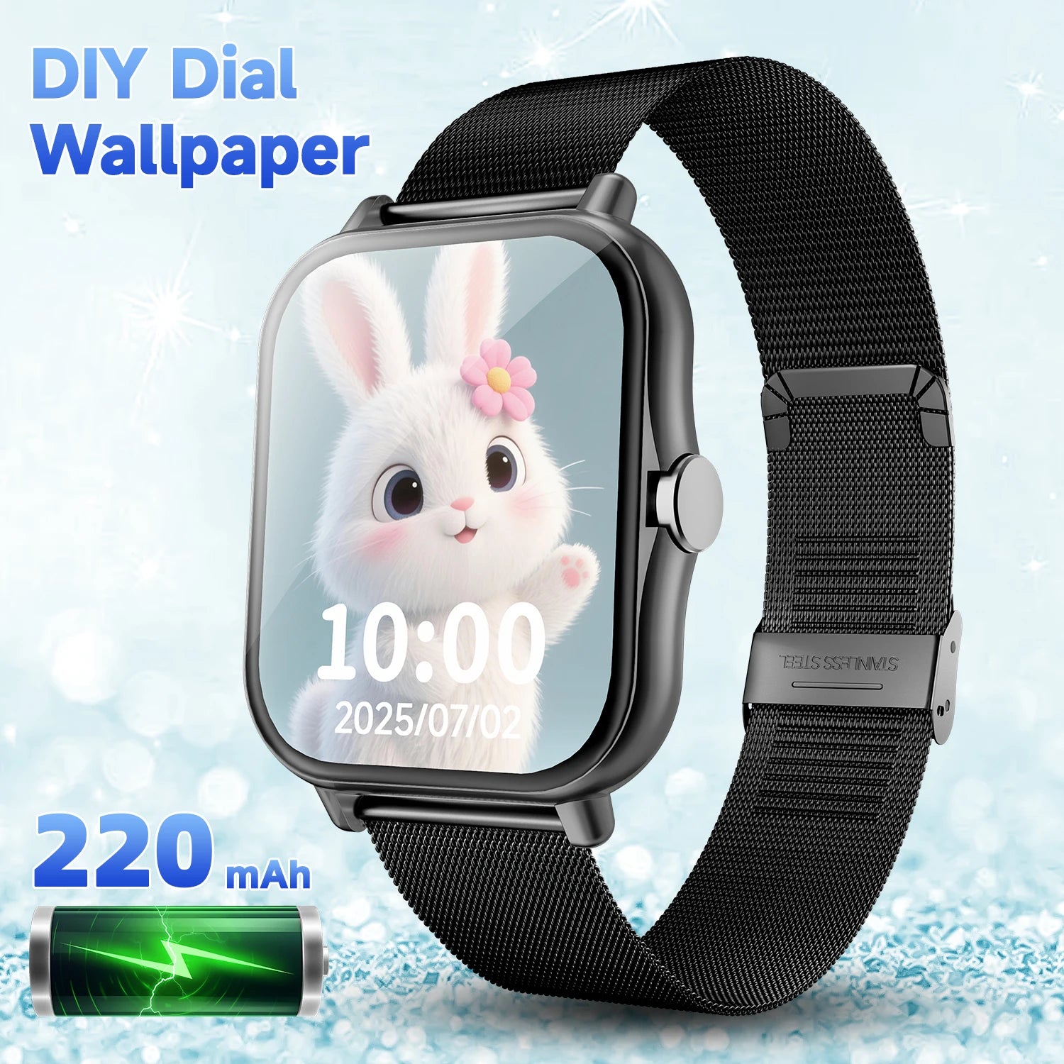2025 Smart Watch 1.83-inch TFT Display Screen Bluetooth Calling Multiple Sport Modes Men Women Smartwatch For Android&IOS