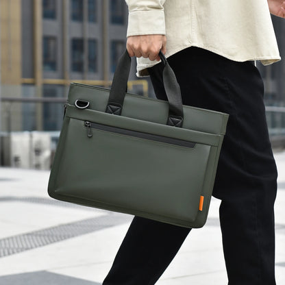 Men's Business Commuter Laptop Bag 15.6-inch Large Capacity Multi-Compartment Men's Briefcase Water-Resistant Lightweight Should