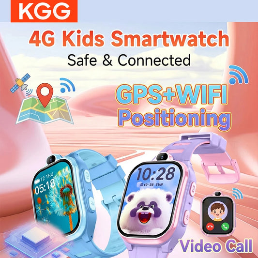 Smart Watch Kids 4G GPS WIFI Video Call SOS APP Download Tracker Location Phone Watch Child Smartwatch Monitor Boys Girls Gifts
