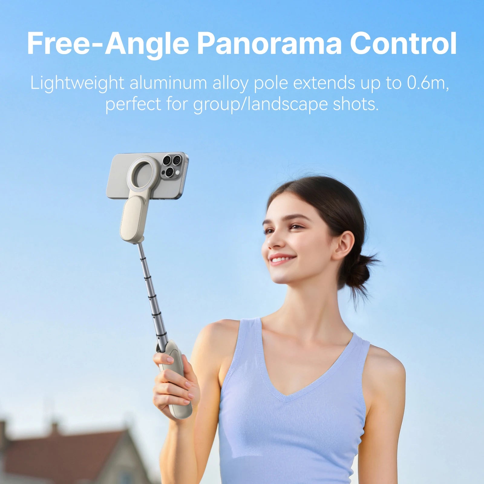 TELEISN Mini Magnetic Smart Phone ZOOM Remote Selfie Stick Tripod For Iphone 17 16 15 14 13 Pro Promax HUAWEI XIAOMI SAMSUNG