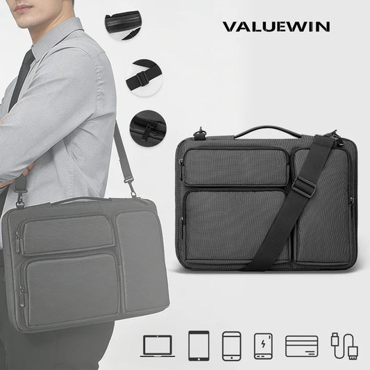 Laptop Bag 13 14 15 16 Inch Laptop Shoulder Bag for Macbook Air Pro/HP/DELL/Lenovo, Shockproof protective Computer Sleeve Case