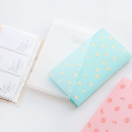 96 Slots ID Holders Cute cartoon card book star large capacity business card clip ticket collection book Card Stocks