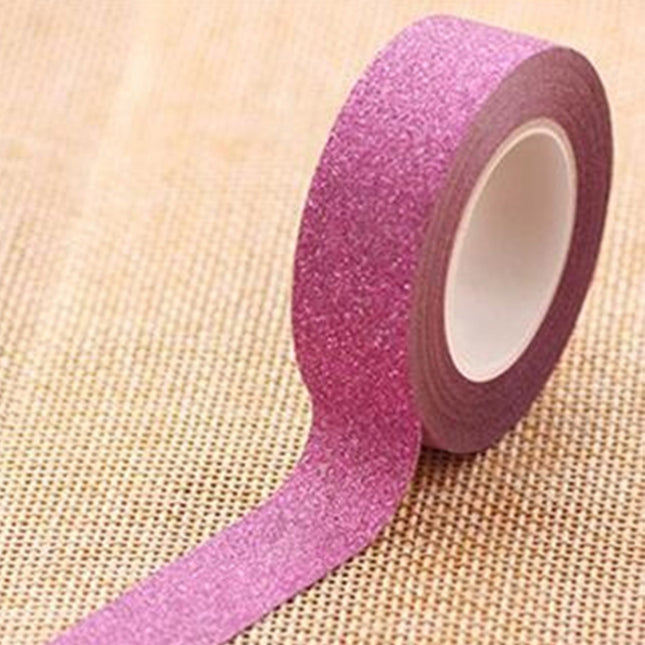 Flash Washi Sticky Paper Tape Label DIY Decorative Tape, Length: 10m