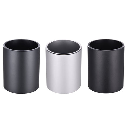 Aluminum Round Desk Pencil Holder Container Organizer Stationery Gift