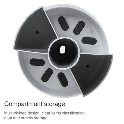 2 PCS Multi-function Rotating Plastic Gift Pen Holder Office Storage Box