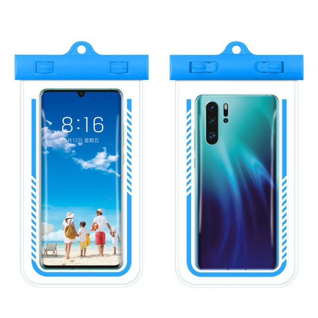 2PCS Diving Swimming Transparent TPU Mobile Phone Waterproof Case