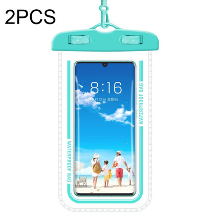 2 PCS Transparent Waterproof Cell Phone Case Swimming Cell Phone Bag