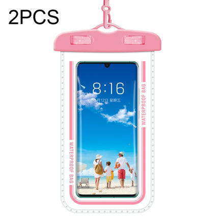 2 PCS Transparent Waterproof Cell Phone Case Swimming Cell Phone Bag