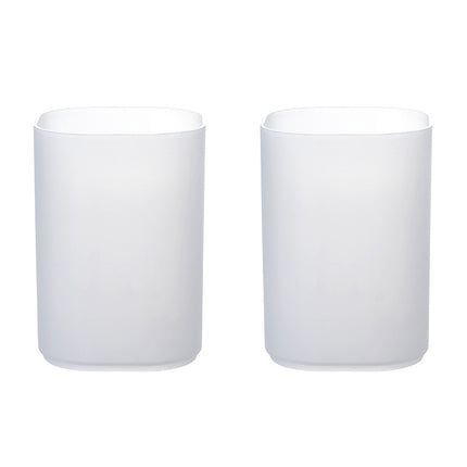 2 PCS Multi-function 4 Grid Desktop Pen Holder Office School Storage Case Clear Plastic Box Desk Pencil Organizer