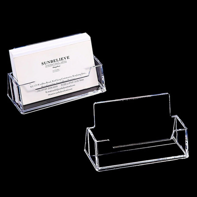 Acrylic Transparent Name Card Holder Desktop Showcase