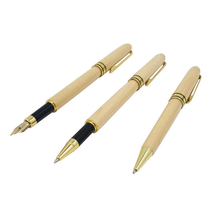 Creative Maple Pen Set with Wooden Pen Box Student Stationery Office Gifts
