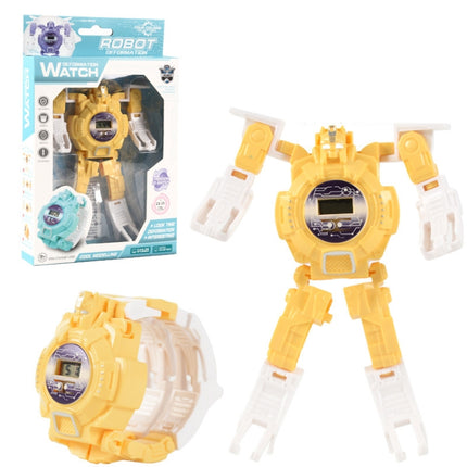 3 PCS Children Electronic Watch Cartoon Deformation Robot Toy Watch