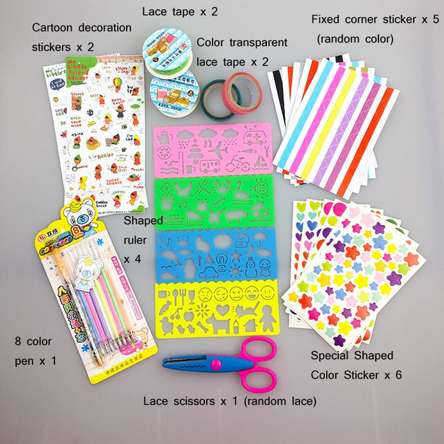 Photo Album Making DIY Accessories Set Hand Book Hand-Made Decorative Accessories, Specification：
