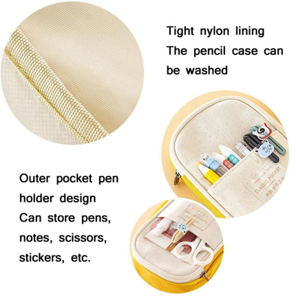 Angoo Cotton And Linen Large Capacity Pencil Stationery Bag