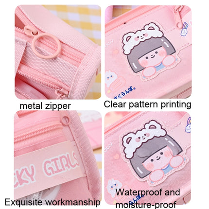 Cartoon Pencil Bag Large-capacity Primary School Stationery Bag With Handle