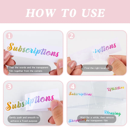 A6 Cash Budget Book Schedule Weekly Plan Monthly Plan Loose-leaf Notepad, White, Pink, Blue, Purple, Green