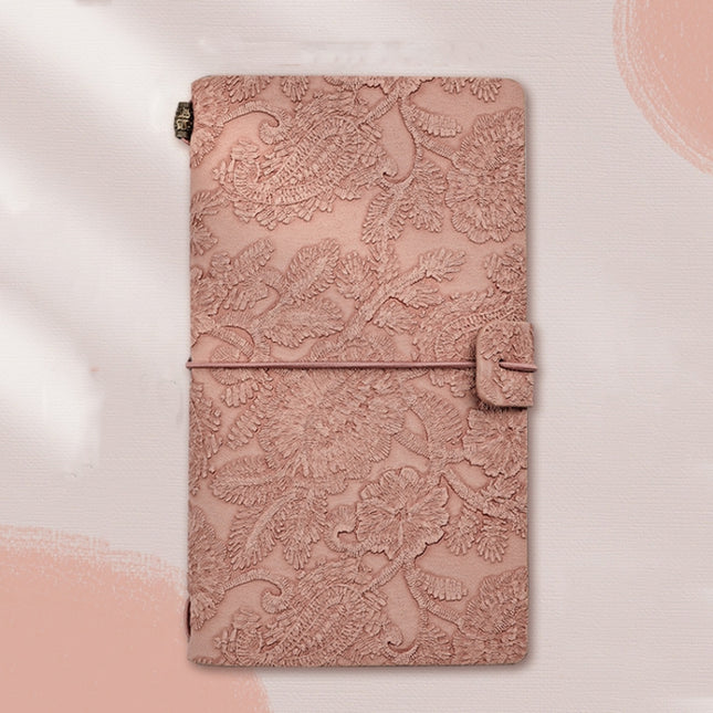 A6  Retro Lace Carved Girls Hand Ledger Diary With 3 Separate Inner Pages