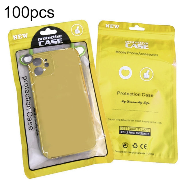100PCS Phone Case Plastic Self-Sealing Pearl Packaging Bags, Size: