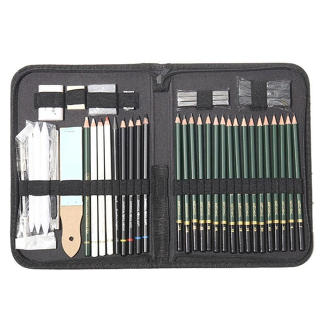 42 In 1 Drawing Painting Sketch Kit with Pencil Erasers Sharpener