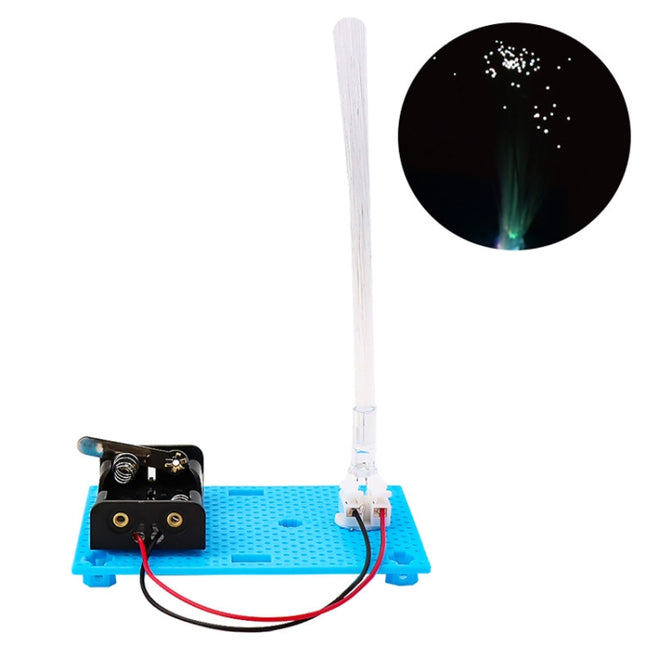 Colorful Fiber Optic Light Children Handmade Science Fun Invention DIY Assembly Model Material Kit