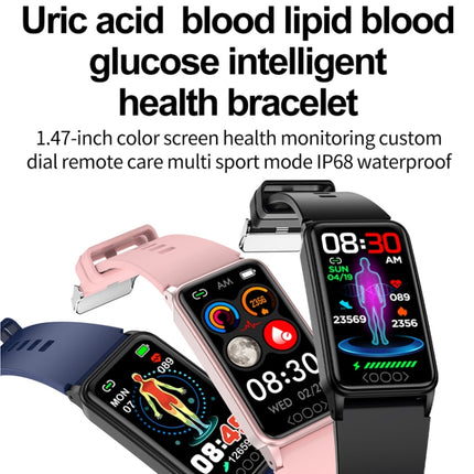 Uric Acid Blood Lipid Noninvasive Blood Sugar Heart Rate Oxygen Temperature Monitoring Smart Healthy Sports Bracelet