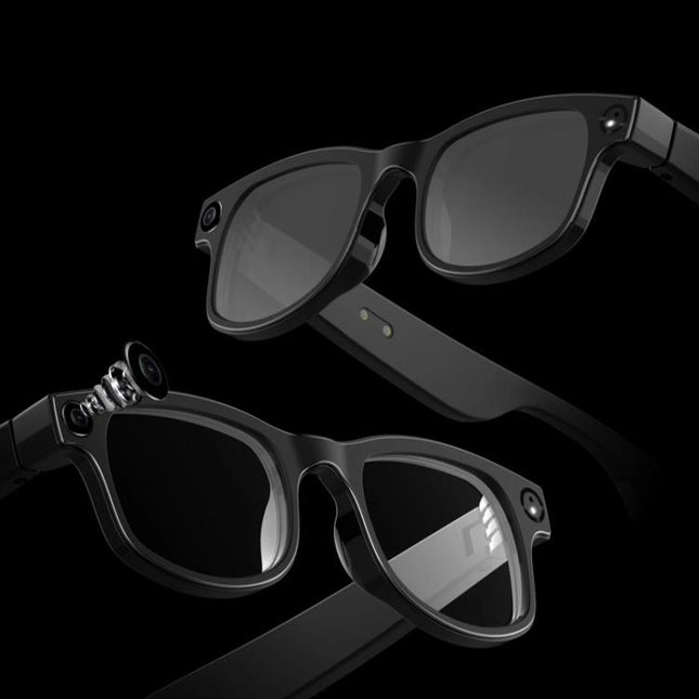 AIMB-G1 Smart Glasses with 5MP Camera & Real-Time AI Translation 1080P Stabilized Video, 3 Lens Kit