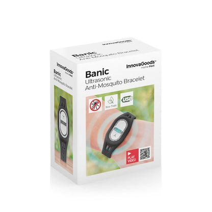 Rechargeable Mosquito-repellent Bracelet using Ultrasound Banic InnovaGoods