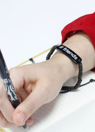 Coco Slogan Bangle - #Friends