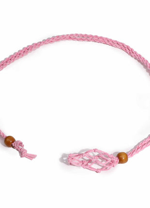 Crystal Gemstone Necklace Cord 45cm/18inch - Pink