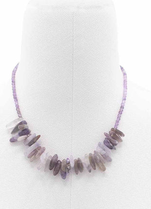 Longstone Gem Necklace - Amethyst