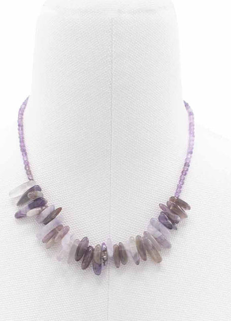 Longstone Gem Necklace - Amethyst