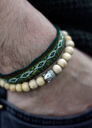Fragrant Sandal Beads & Buddah Bangle