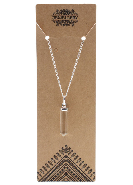 Gemstone Classic Point Pendant - Rock Quartz