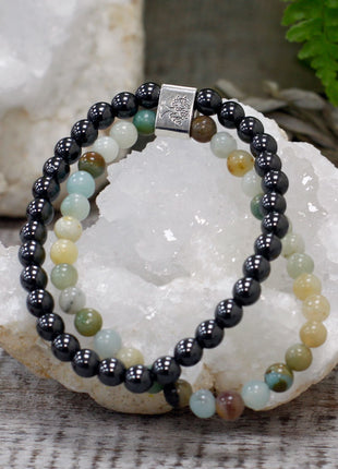 Magnetic Gemstone Bracelet - Amazonite
