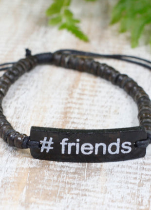 Coco Slogan Bangle - #Friends