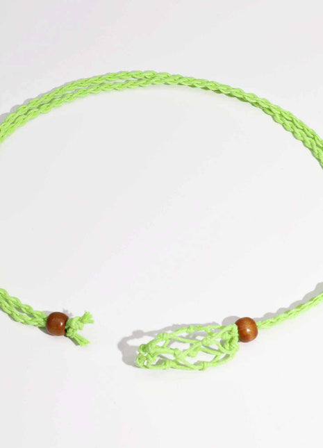 Crystal Gemstone Necklace Cord 45cm/18inch - Green