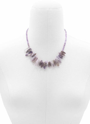 Longstone Gem Necklace - Amethyst