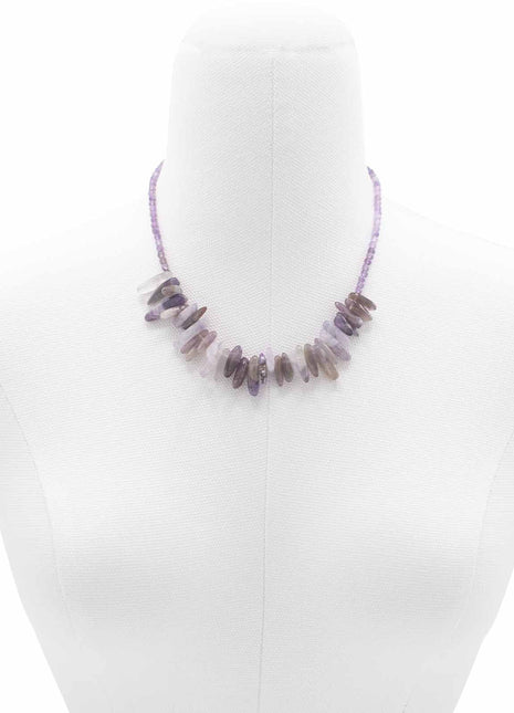 Longstone Gem Necklace - Amethyst