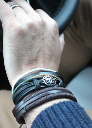 Mens Bracelet Sets - Tanned & Interesting (asst)