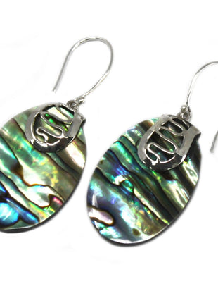 Shell & Silver Earrings - Flip-flops- Abalone