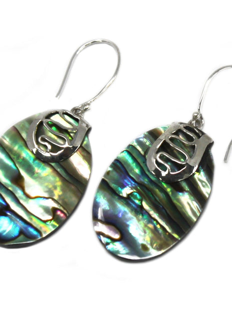 Shell & Silver Earrings - Flip-flops- Abalone