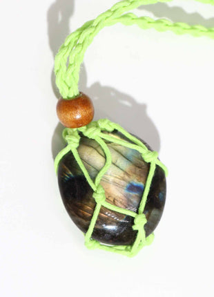 Crystal Gemstone Necklace Cord 45cm/18inch - Green