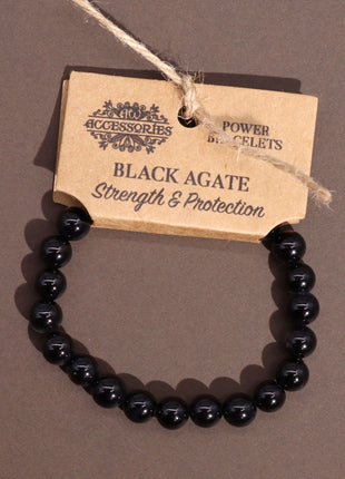Power Bracelet - Black Agate