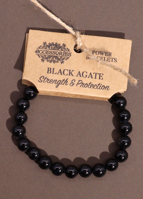 Power Bracelet - Black Agate