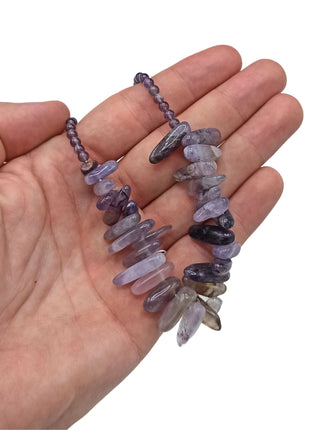 Longstone Gem Necklace - Amethyst