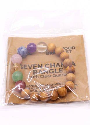 Cedarwood & Seven Chakra Bangle