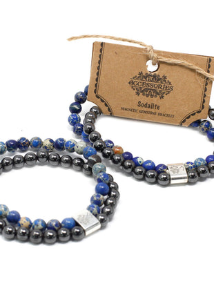 Magnetic Gemstone Bracelet - Sodalite