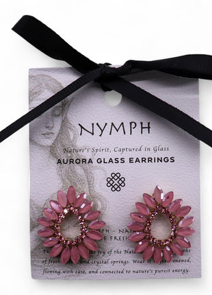 Soft Pink - Vintage Glass - Loop - Earrings