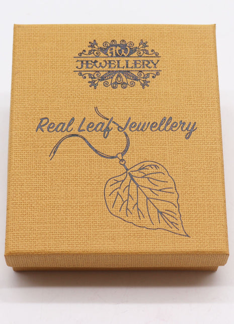Necklace & Earring Set - Bravery Leaf - Gold